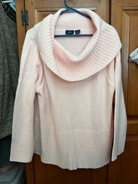 Bailey’s Point Cozy Cowl Neck Women's Sweater in Light Pink 18/20 100% Acrylic